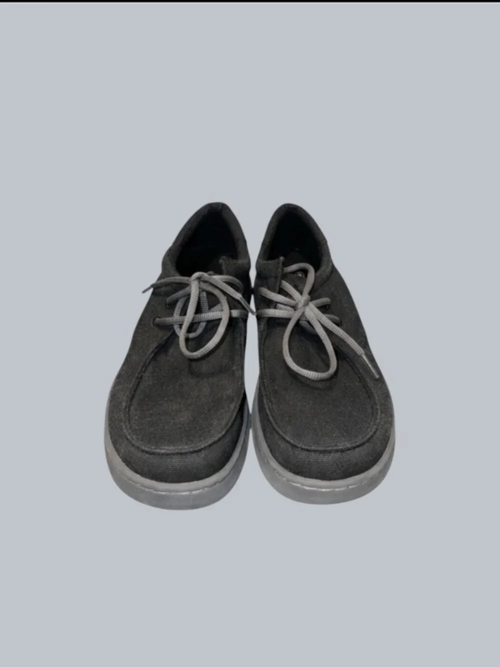 Ariat Canvas Stretch Hilo Charcoal Grey Shoes - Size 9.5
